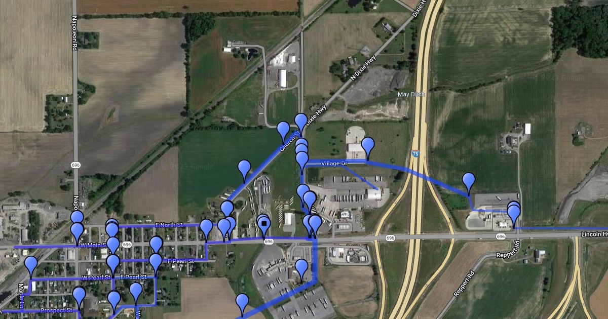 Water Mains Scribble Maps