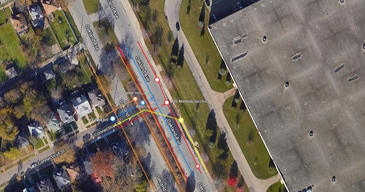 and Oakland Ave, highland park michigan Scribble Maps