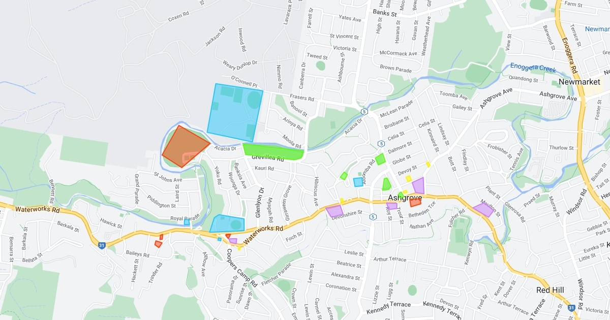 Map of Ashgrove Scribble Maps