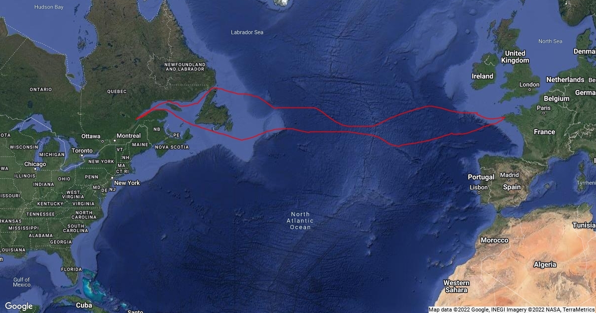 Jacques Cartier route of exploration Scribble Maps