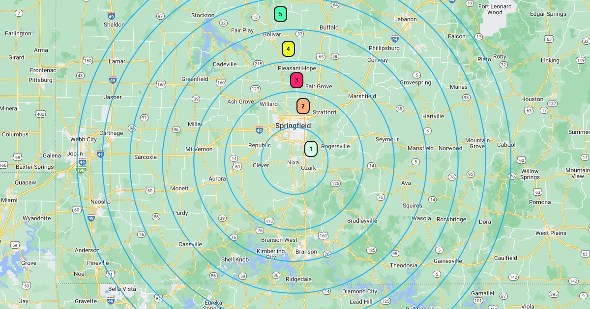 Delivery Zones Scribble Maps