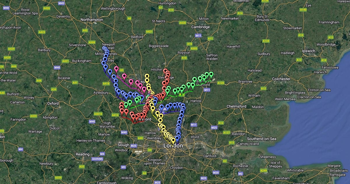 St Albans Rail Map Scribble Maps