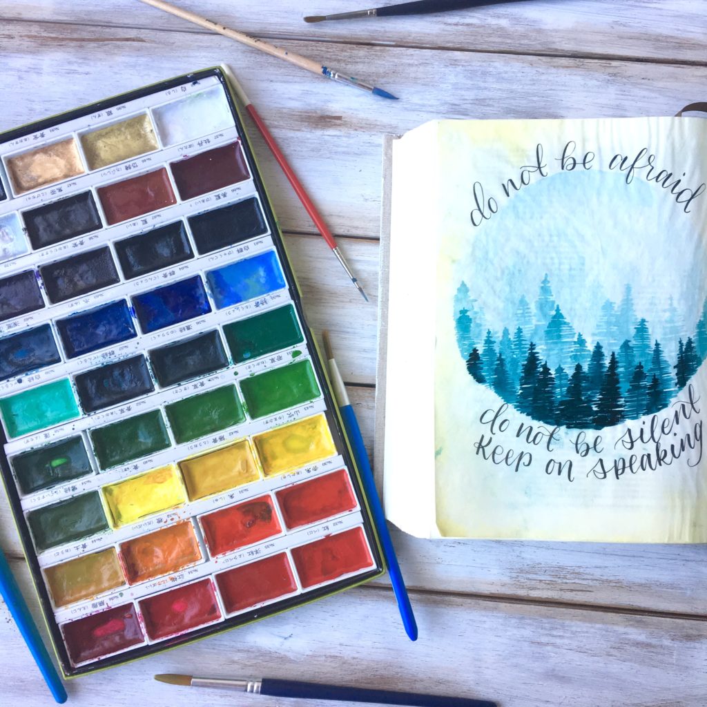 Bible Journaling with Watercolor 4 Basic Tips