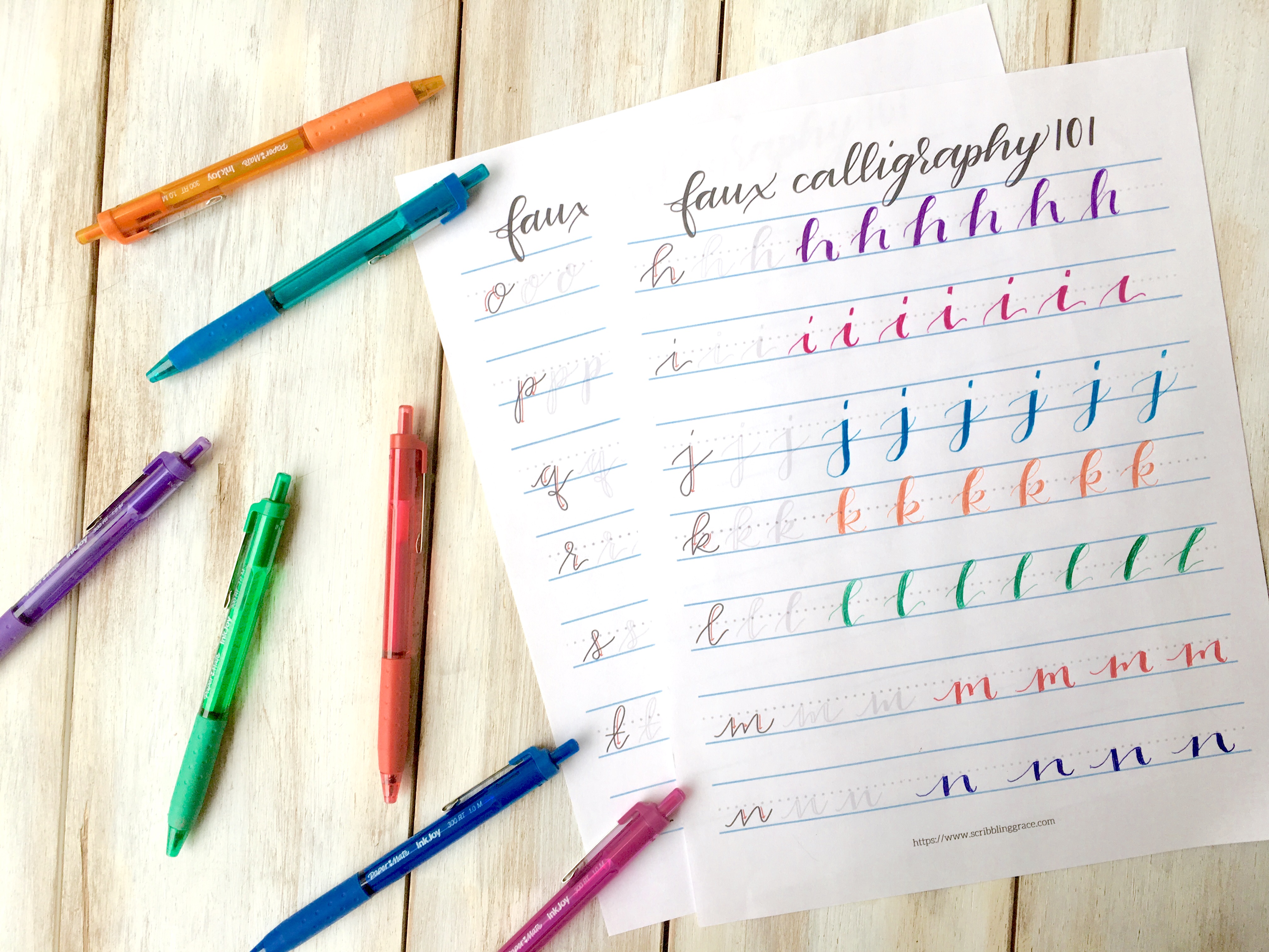 Faux Calligraphy 3 Simple Steps to Beautiful Script Lettering