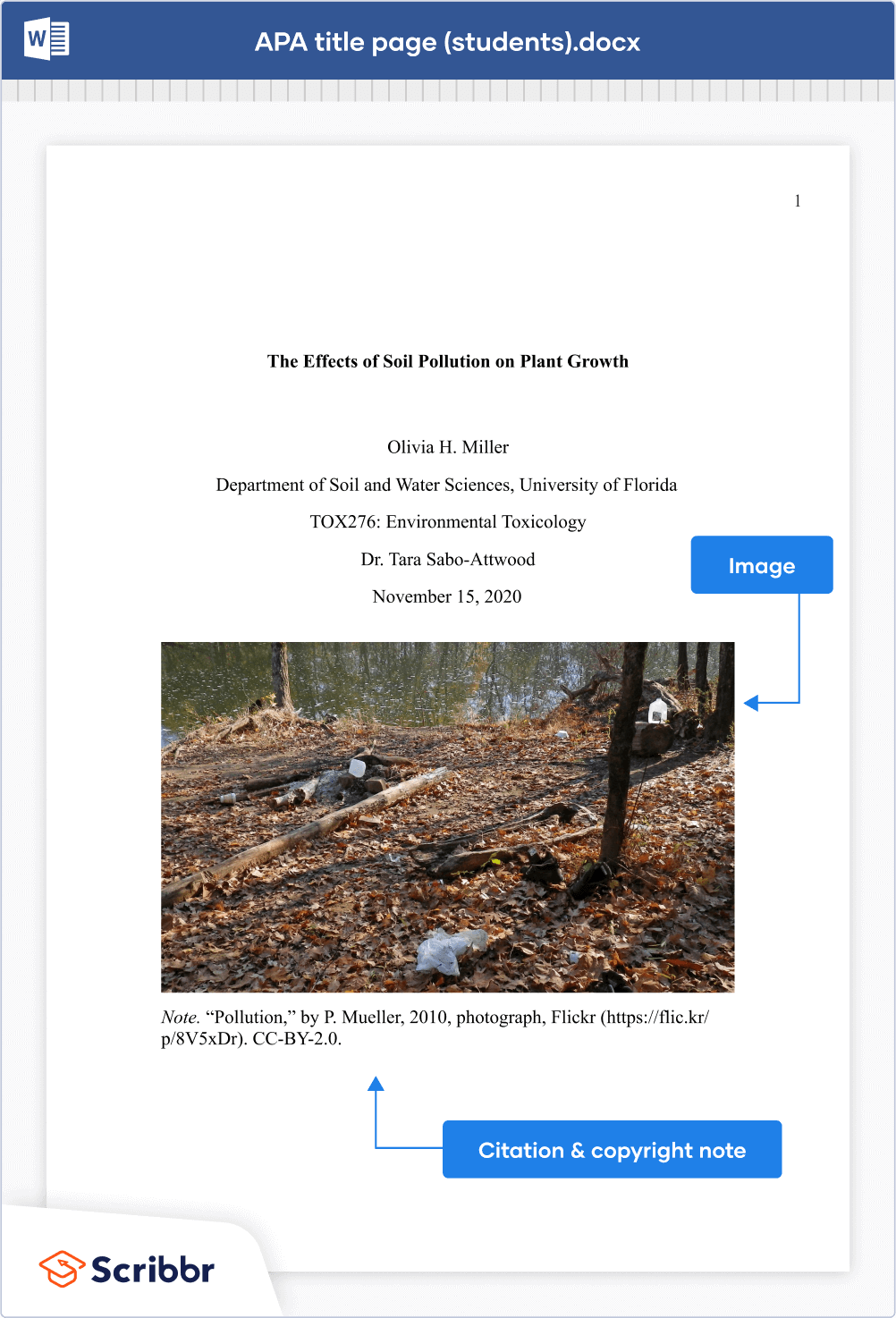 APA Title Page (7th edition) Template for Students & Professionals