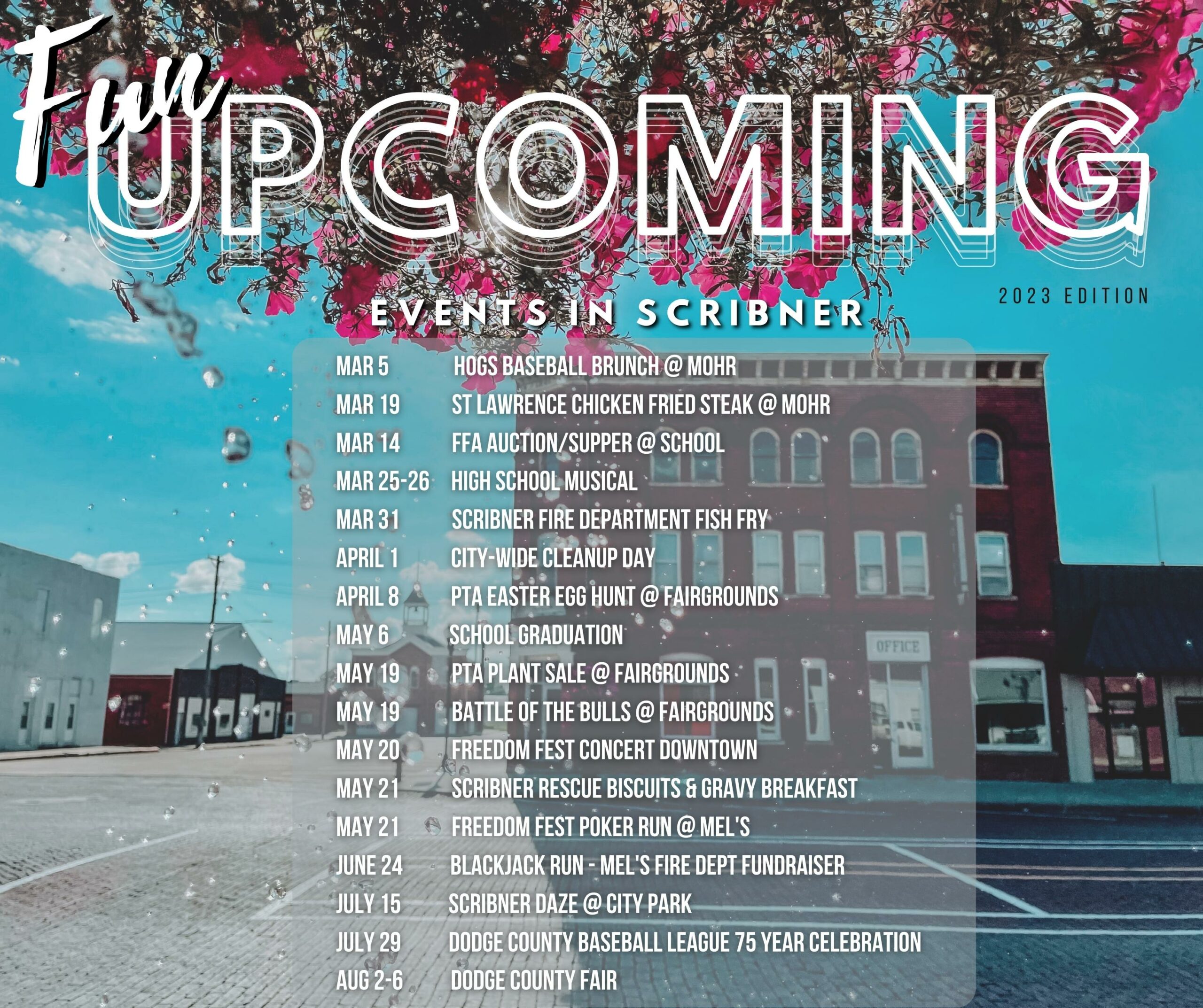 Home City of Scribner, Nebraska Dodge County Small Town Living At