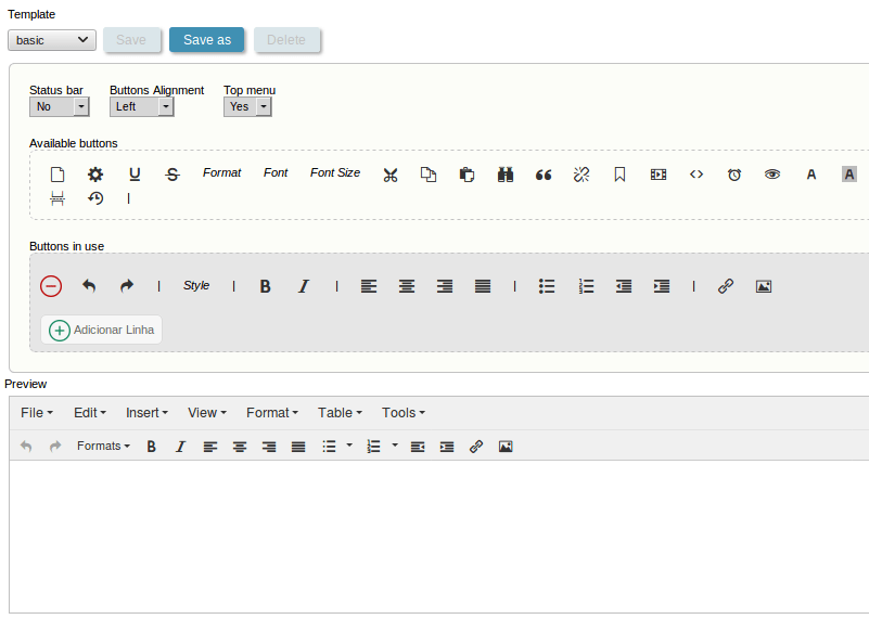 Scriptcase Manual Manual => HTML Editor Templates
