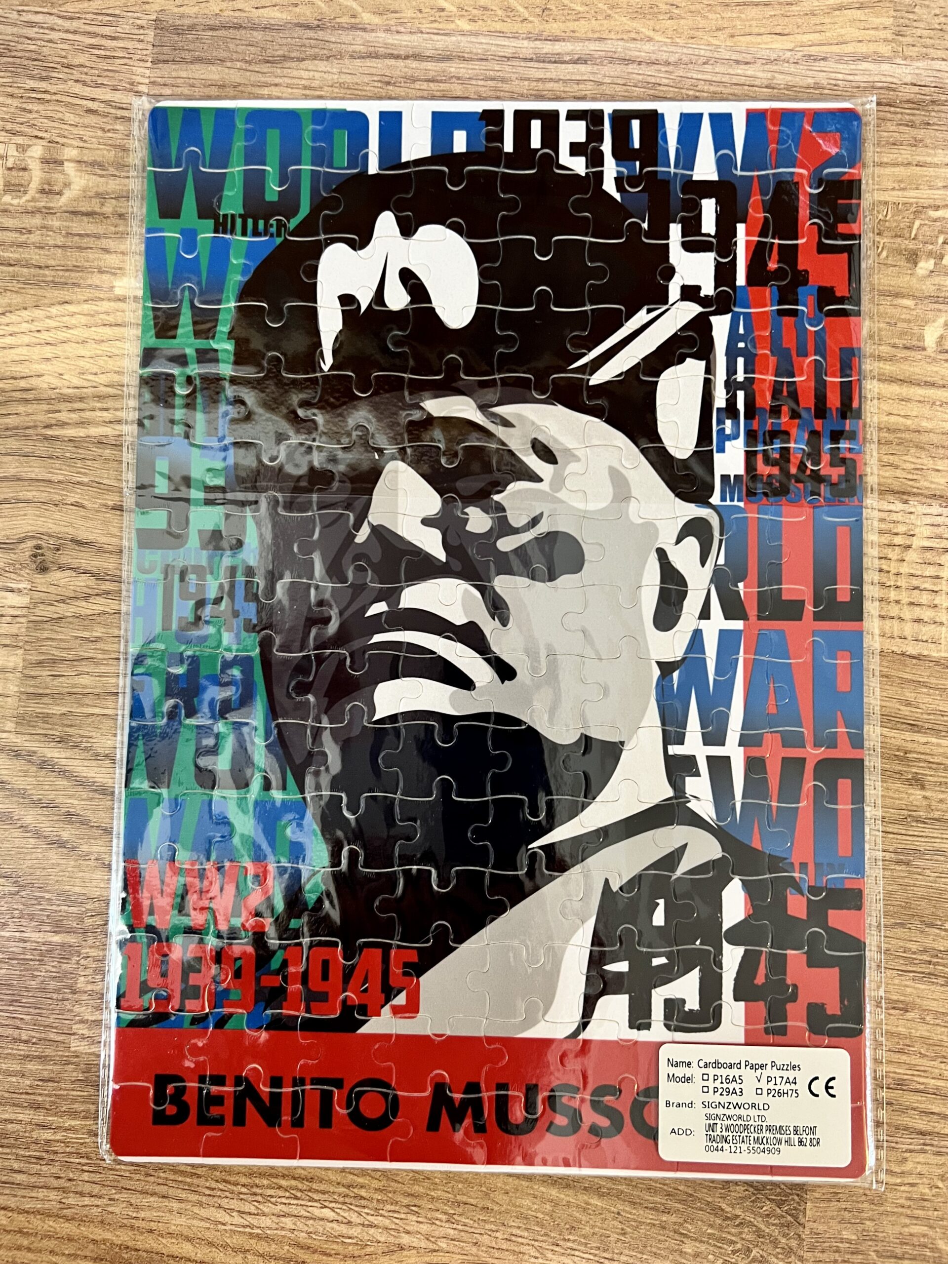 WW2 Benito Mussolini Jigsaw. An activity for KS2 children to