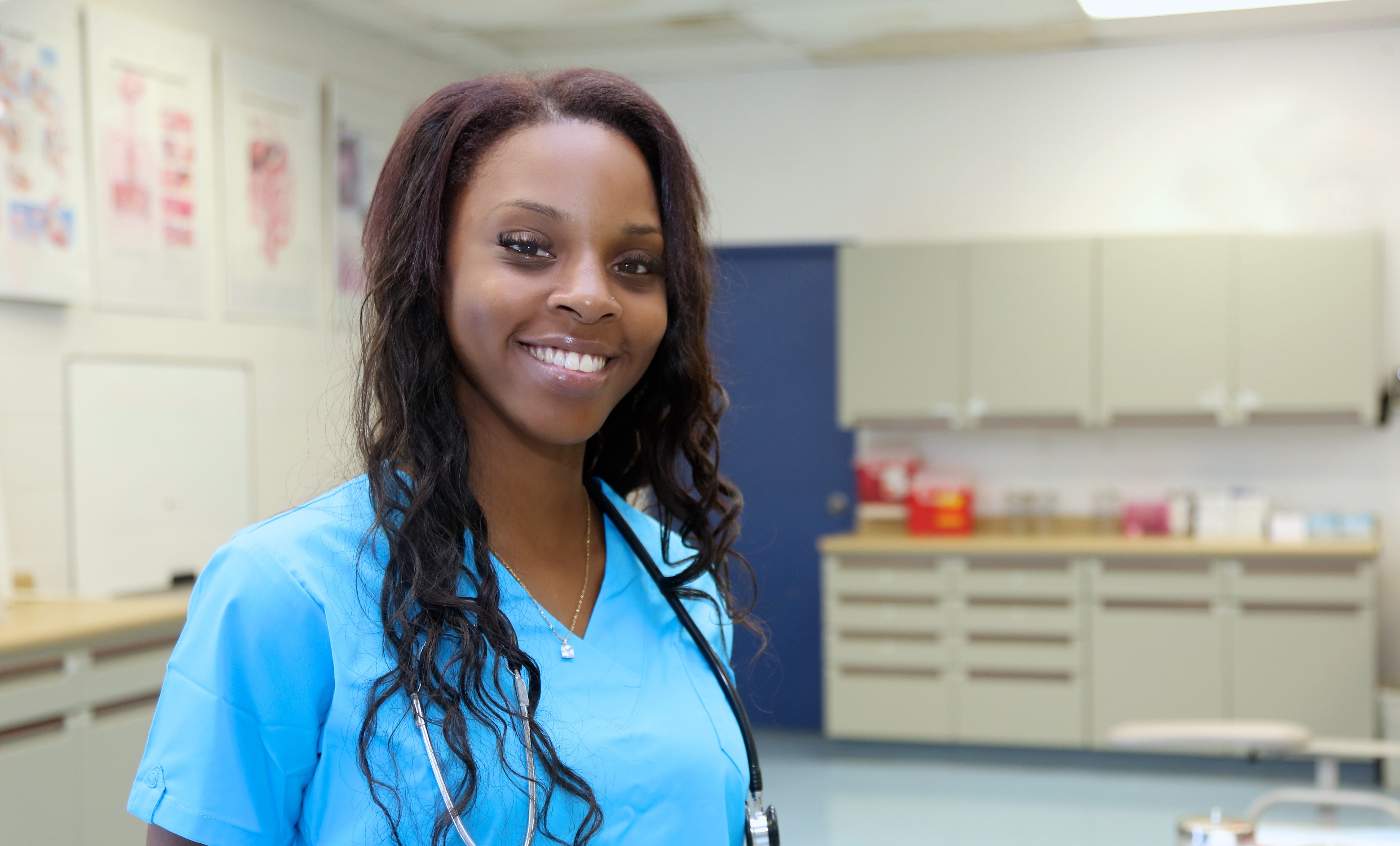 Room View, Medical Clinic, Young Attractive African