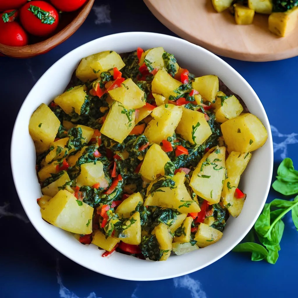Potato and Spinach Recipe