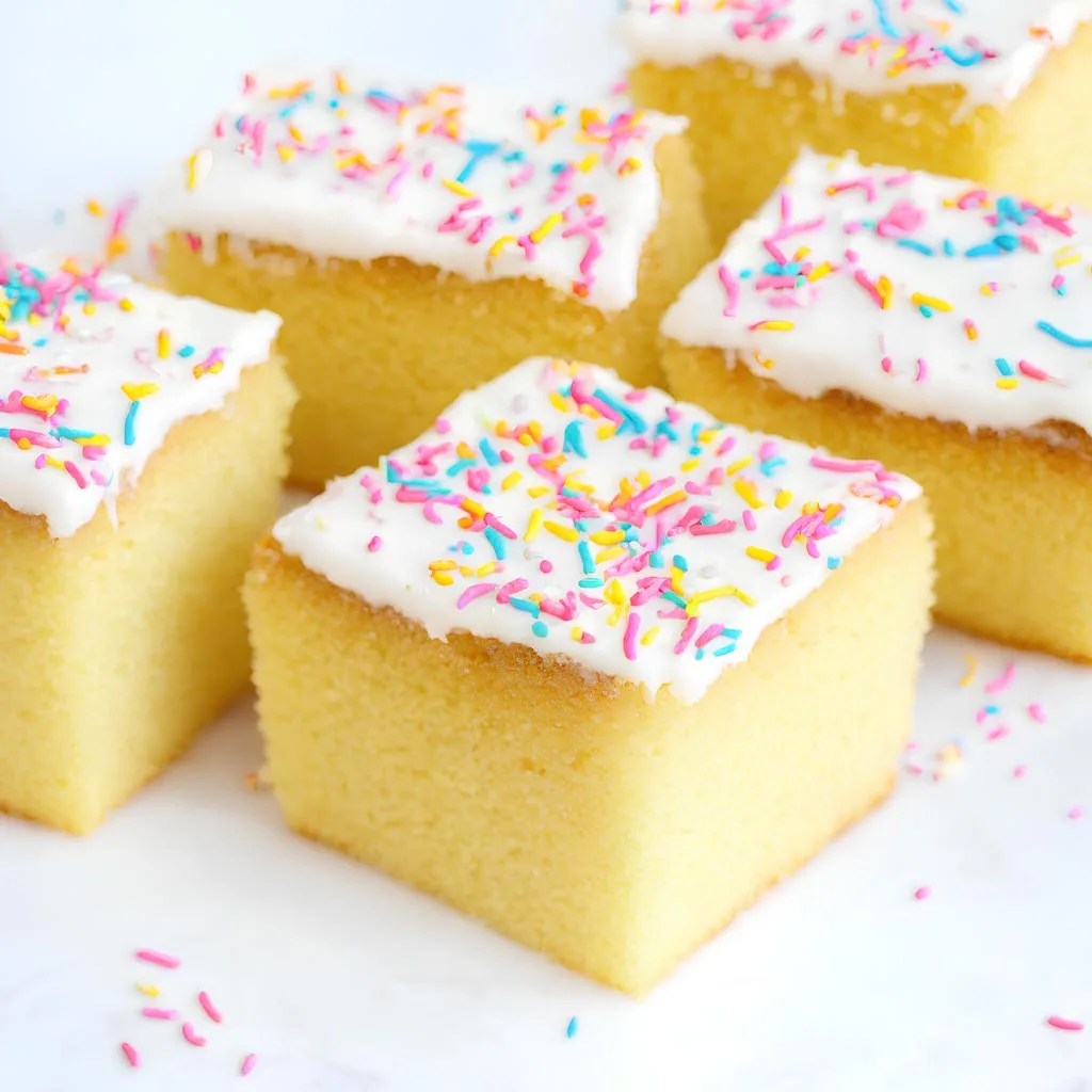 Vanilla Tray Bake Recipe