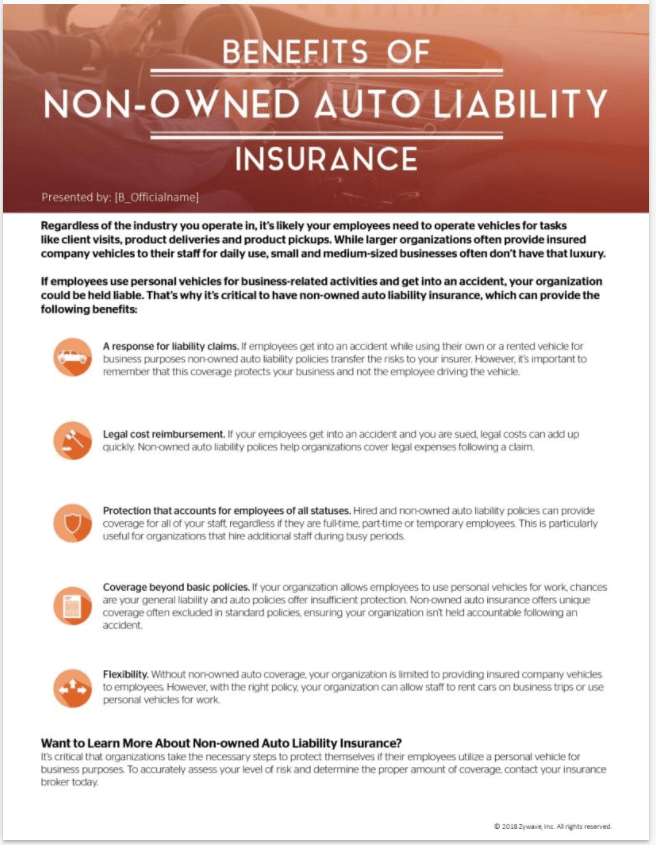 Benefits of Nonowned Auto Liability Insurance SCS Agency Insurance