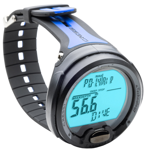 Used Cressi Leonardo Wrist Computer Black/Blue KS770052 - Scuba
