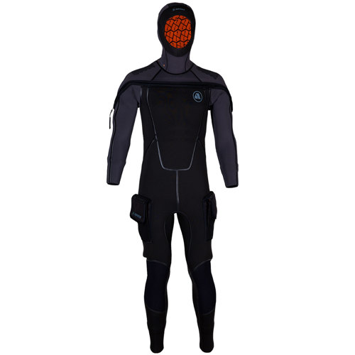 Apeks 8/7mm ThermiQ Men's Hooded SemiDry Suit Scuba