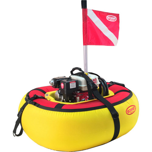 Brownie's Third Lung Deluxe Floating Hookah, 3 Diver F390X Scuba