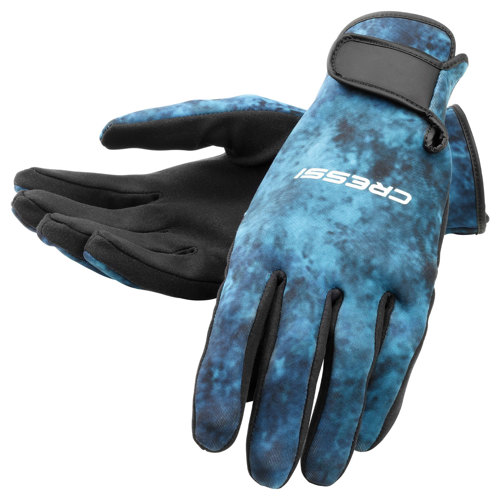 Cressi 2mm Blue Hunter Gloves Scuba