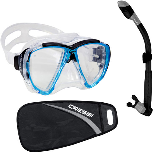 Cressi Big Eyes Mask/Dry Snorkel Package PCKCSBBDSP Scuba