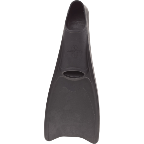 Snorkel Pro Rubber Full Foot Fins, Black Scuba