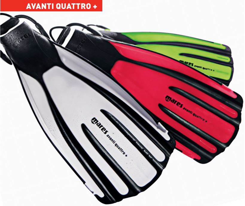 Mares Avanti Quattro + Open Heel Fin - Scuba