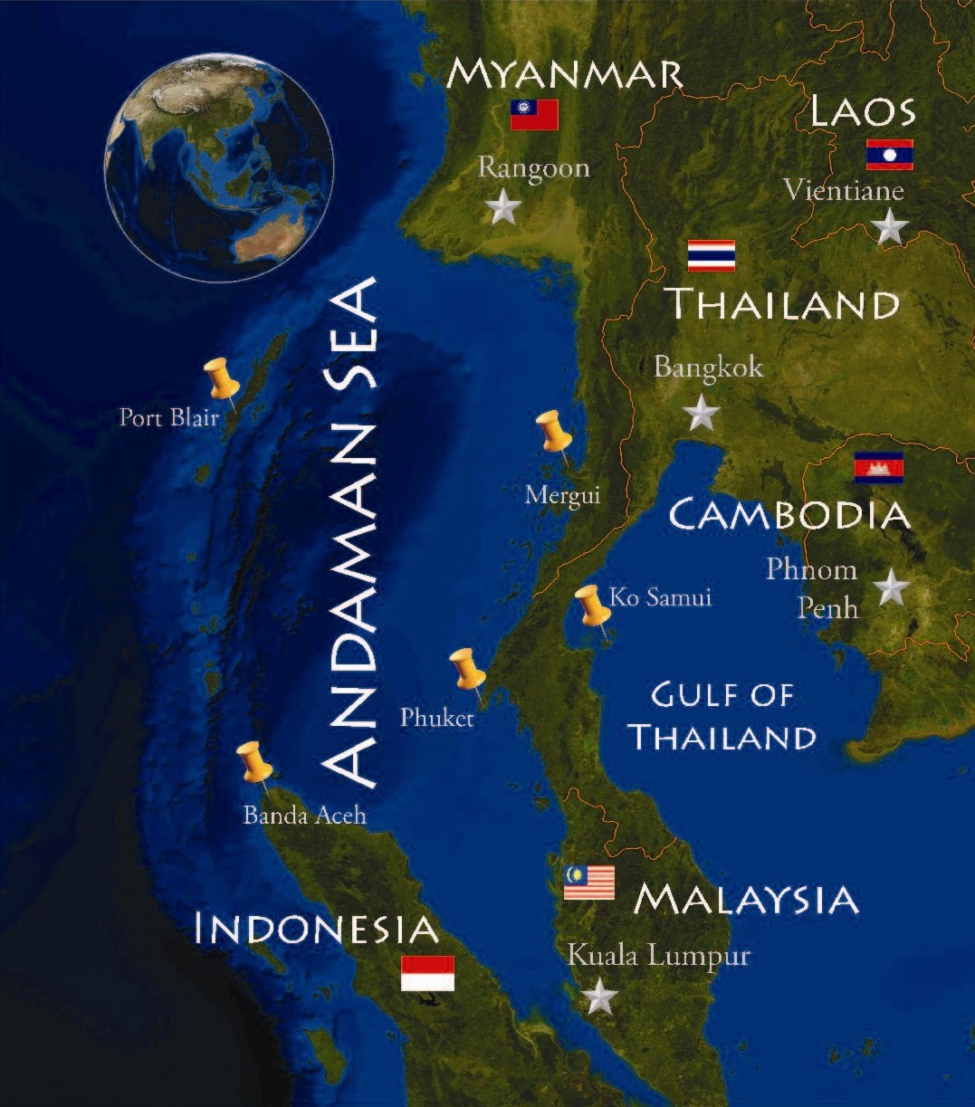 Andaman sea map hi-res stock photography and images Alamy
