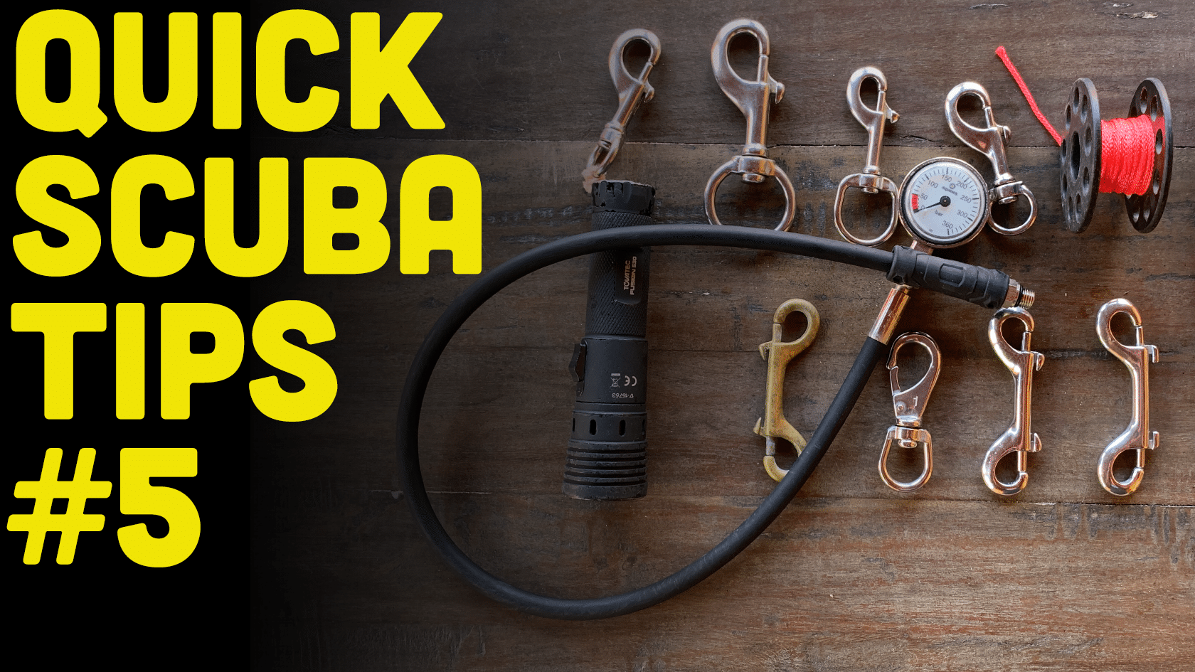 Quick Scuba Tips 5 Everything Bolt Snaps (Watch Video)