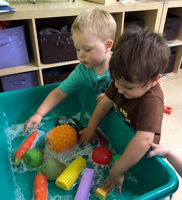 Water Play at ScuttleBugs we learn about the importance of water
