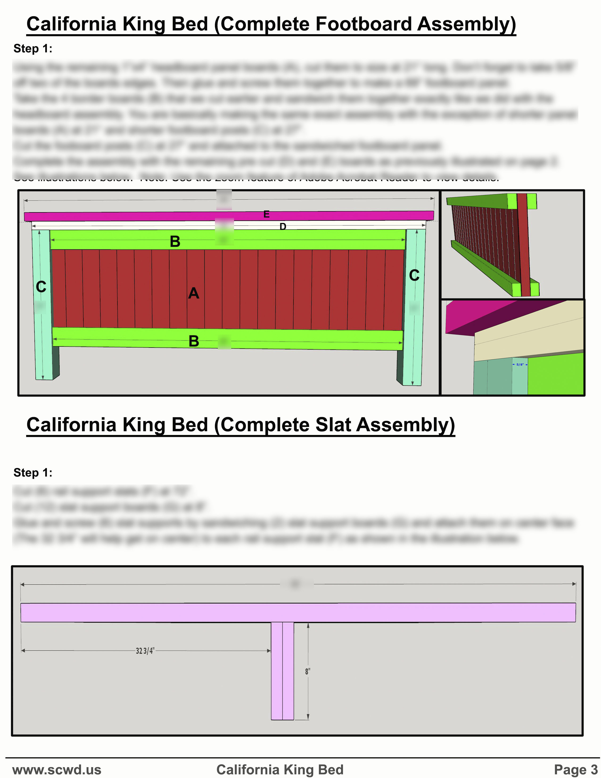 Farmhouse California King Bed SCWD.US