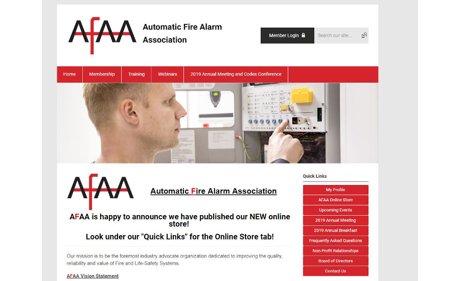 Automatic Fire Alarm Association Goes Live With New site 201812