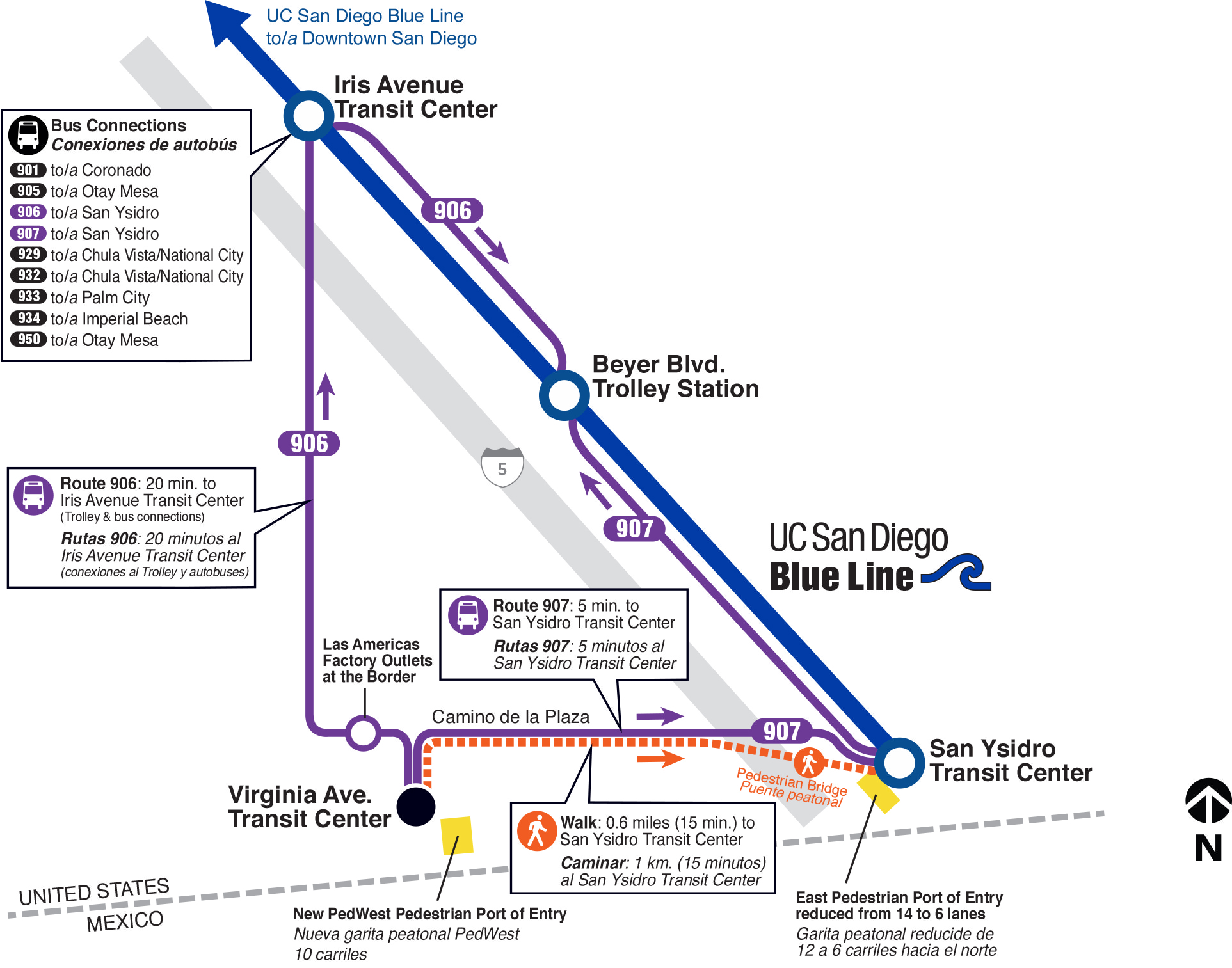 Virginia Avenue Transit Center San Diego Metropolitan Transit System