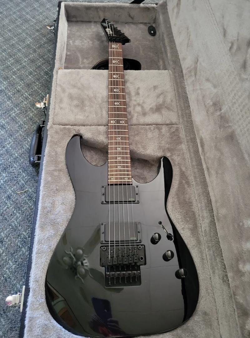 SDRANG ESP LTD KH602 Kirk Hammett Signature Electric Guitar Blac