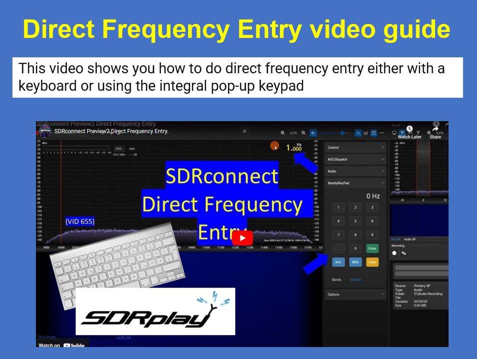 SDRconnect Video Guides - SDRplay