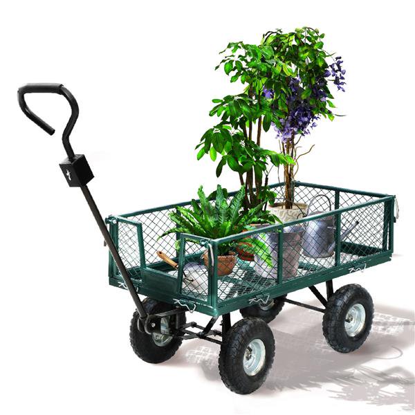 heavy duty garden wagon, steel garden cart, yard cart