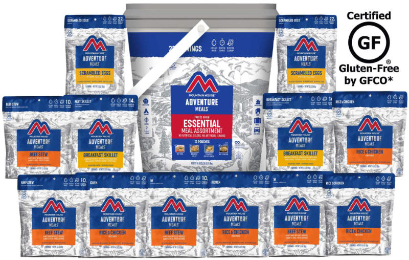 Mountain House freeze dried foods at Survival Enterprises