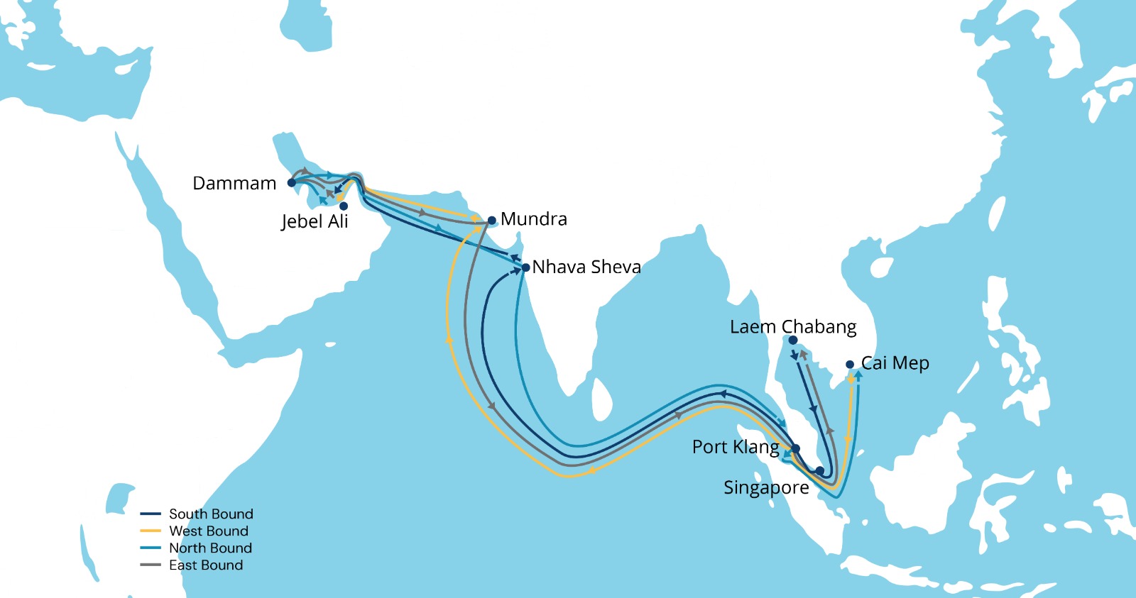 India to Türkiye Shipping Route Services SeaLead Shipping