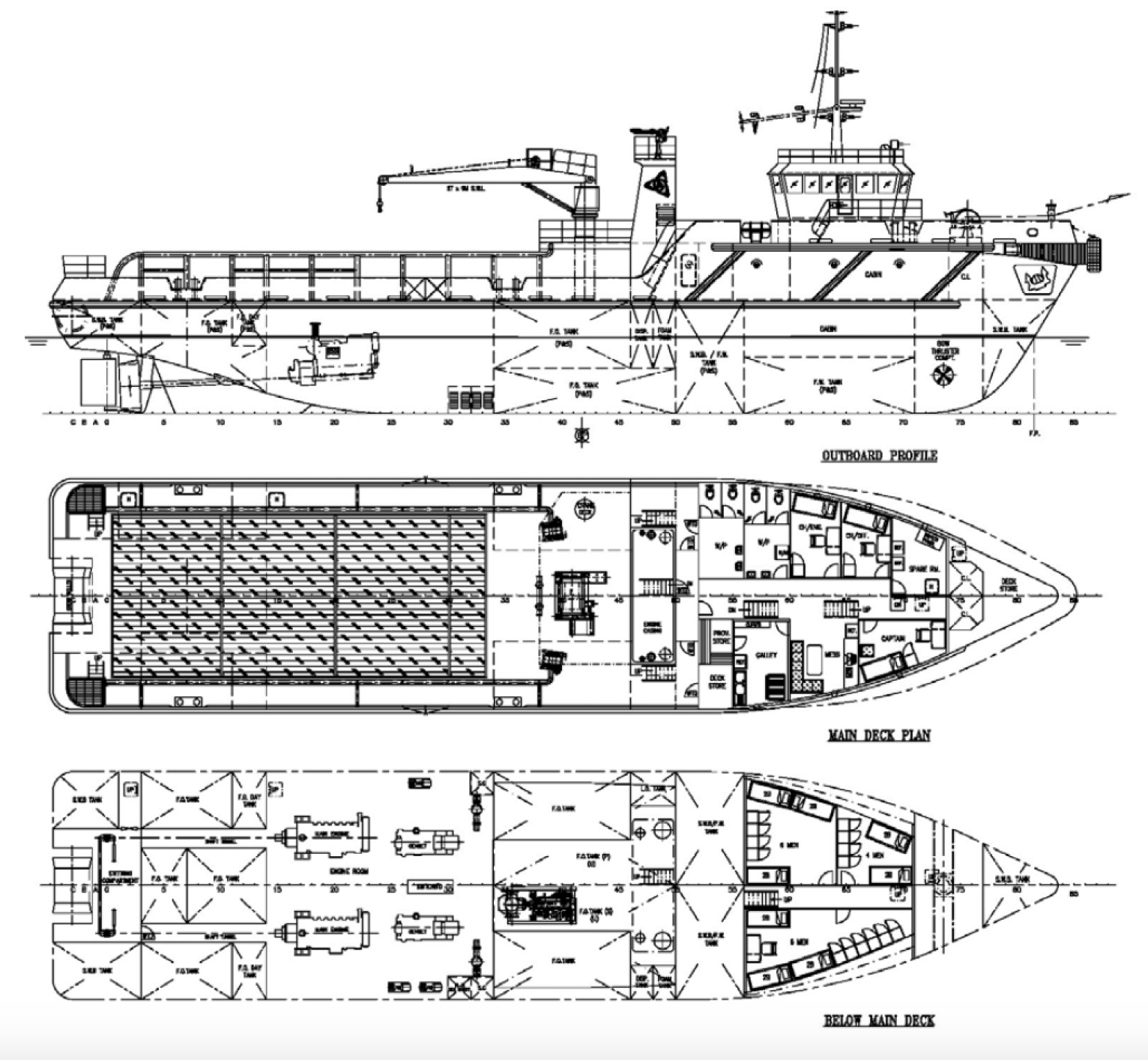 45m Utility Vessel Flag Indonesia. Class BV. Notation I + Hull