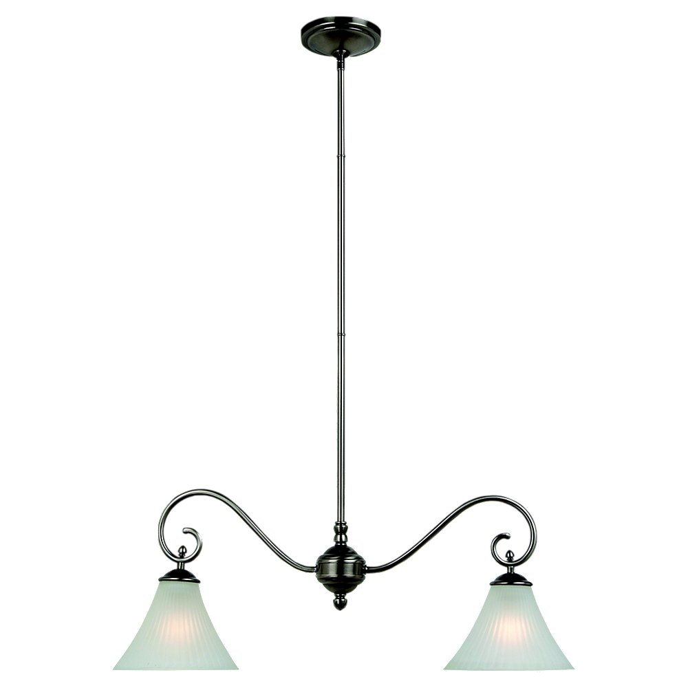 66935965,Two Light Island Pendant ,Antique Brushed Nickel