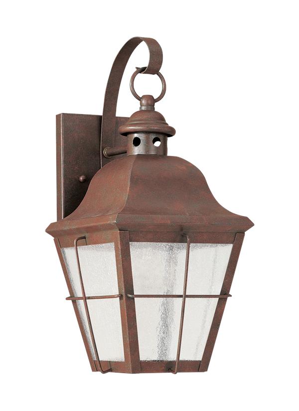 846291S44,Small LED Outdoor Wall Lantern,Weathered Copper