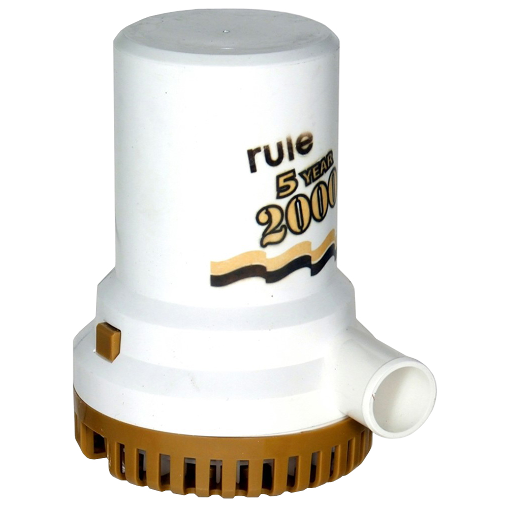 Rule Xylem 09 Pump 12V 2000 Gph 5Yr Warranty Seattle Marine