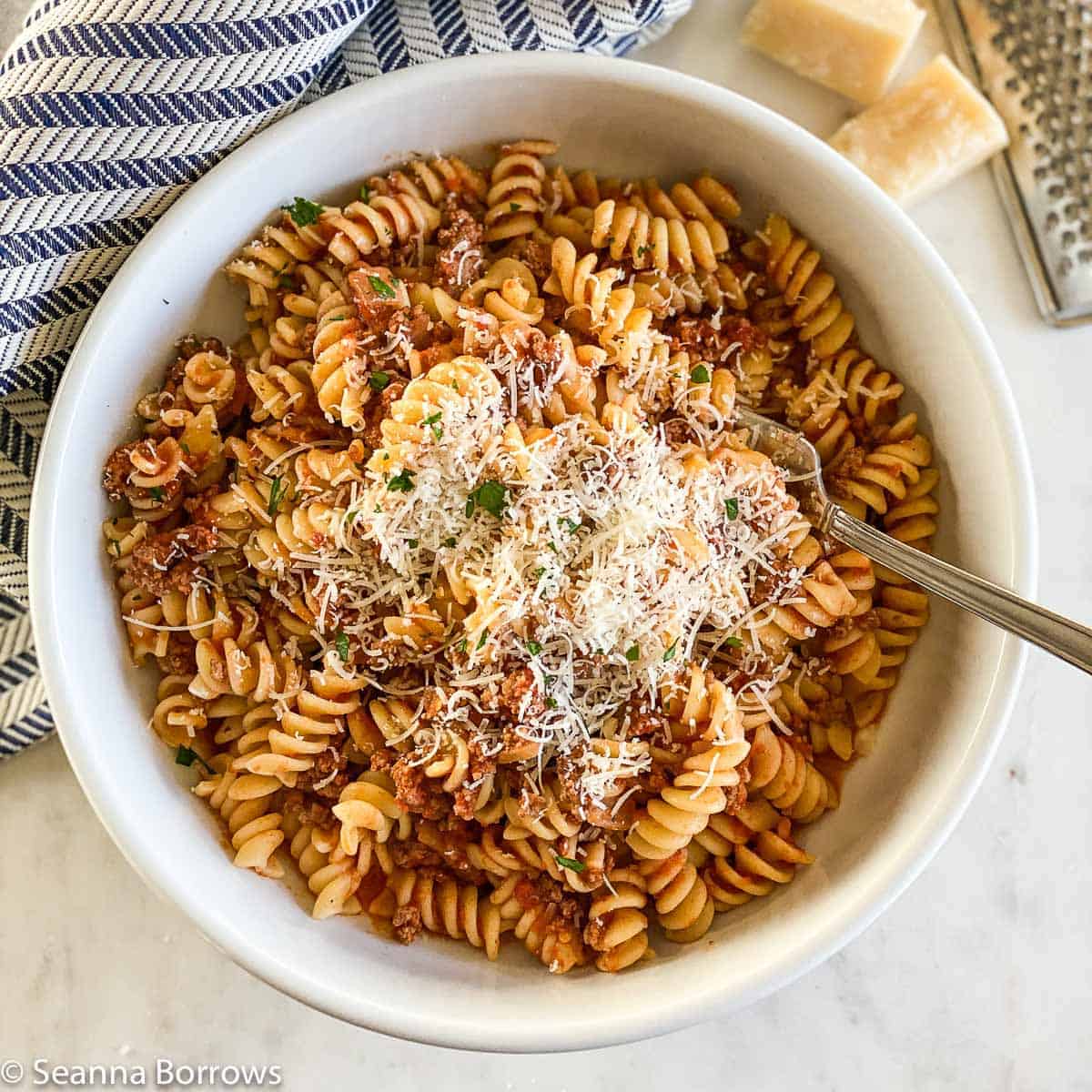 Rotini Pasta With Sauce