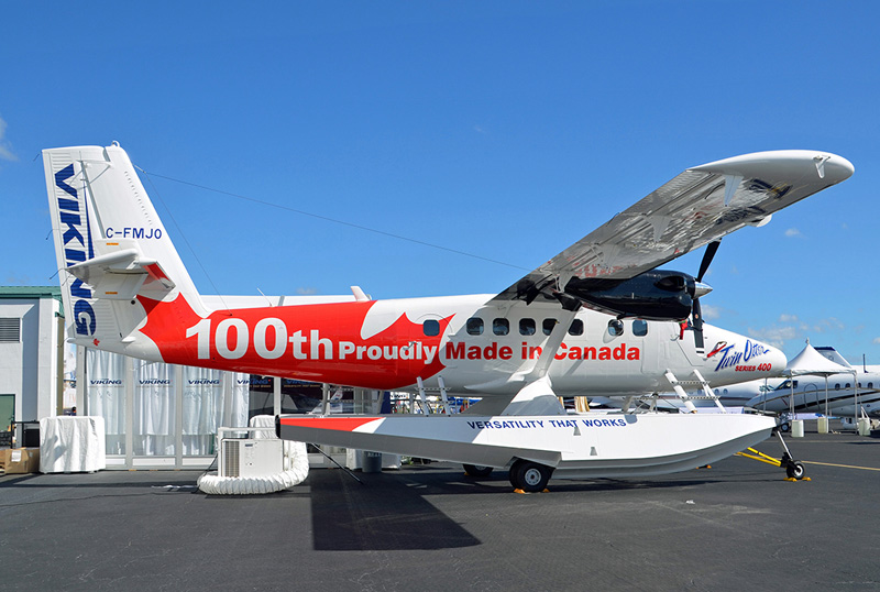 100th Viking Twin Otter series 400 aircraft became seaplane Seaplane