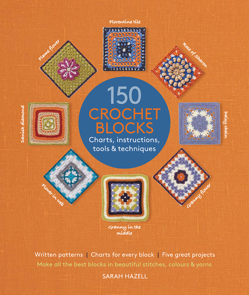 Search Press 150 Crochet Blocks by Sarah Hazell