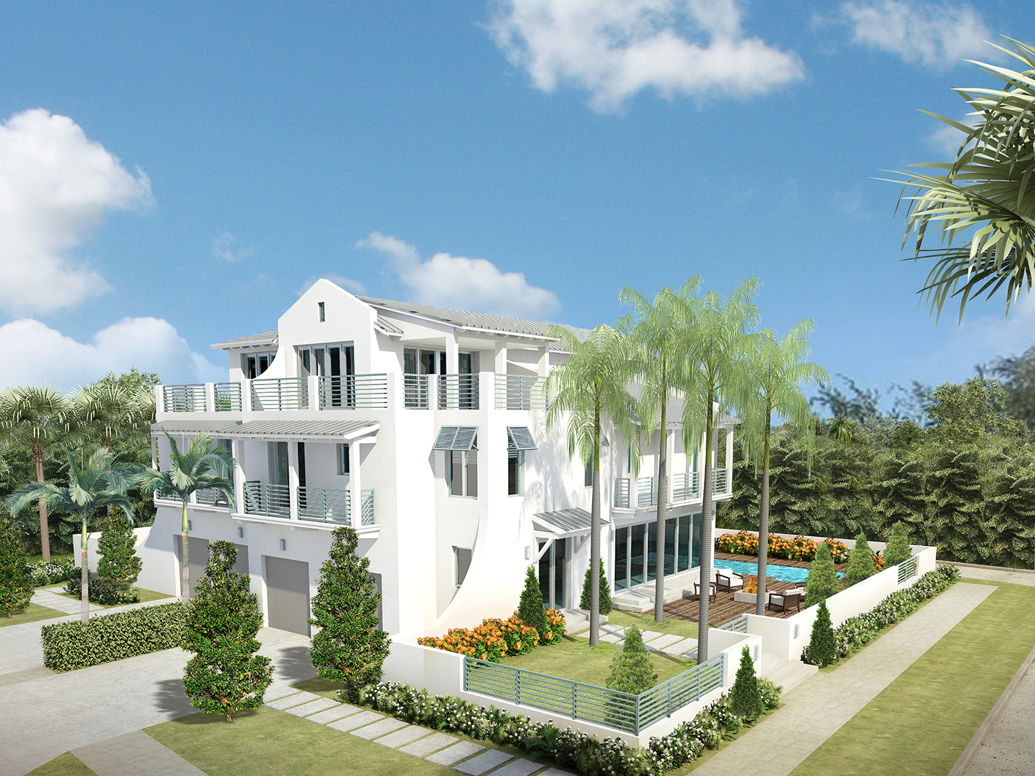 New Delray Beach Townhomes by Seaside Builders — 901 Miramar Drive and 903 Miramar Drive, Delray