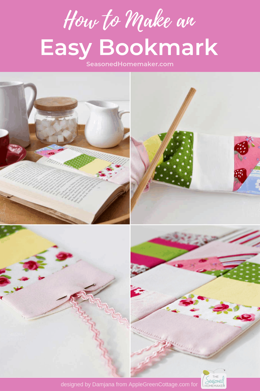 How To Sew A Bookmark The Seasoned Homemaker®