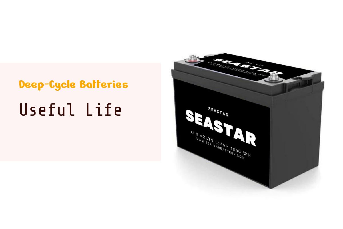 How can I determine if my deepcycle battery has reached the end of its useful life?