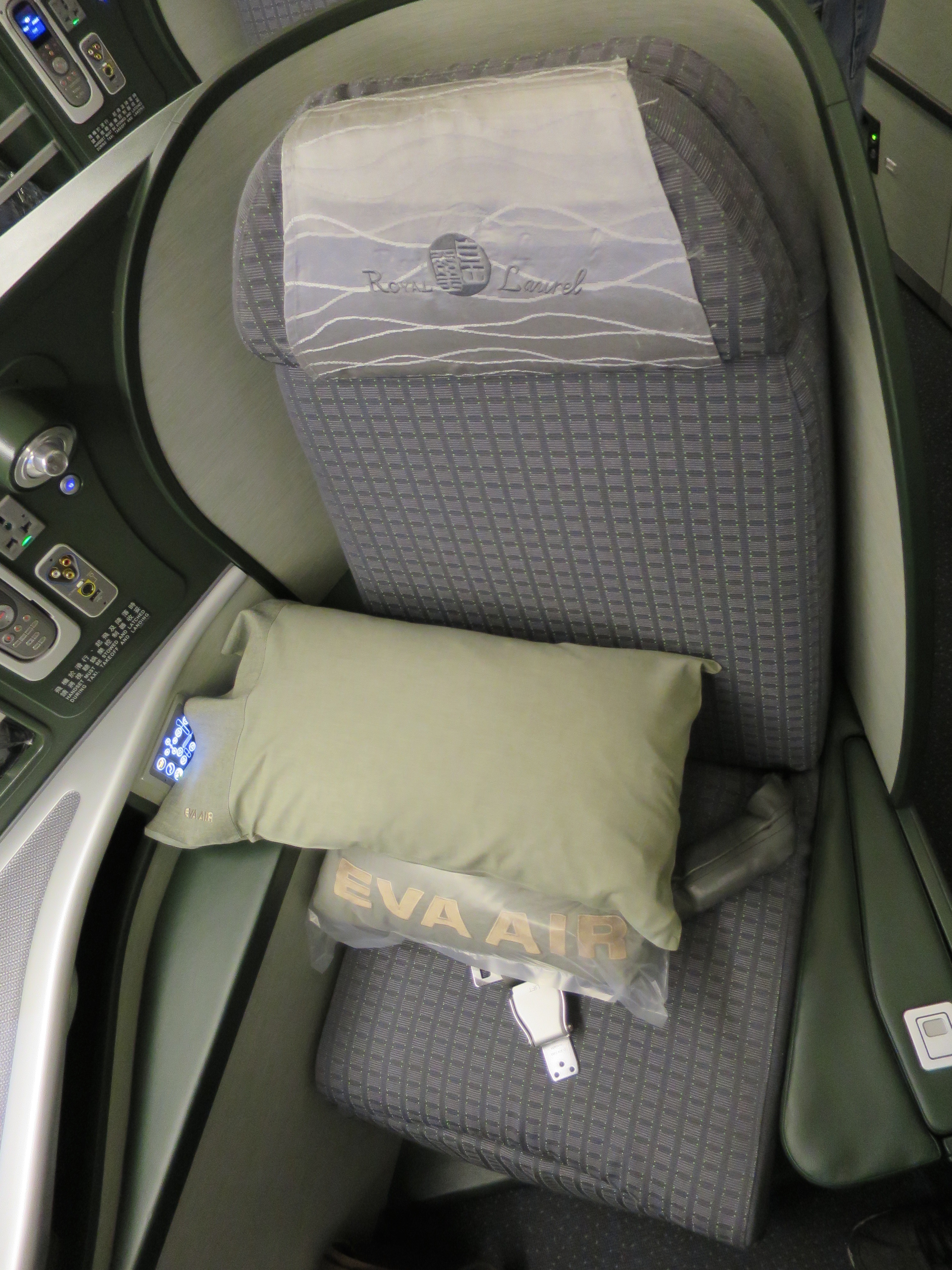 Seat 9K, plus EVA blanket and pillow.