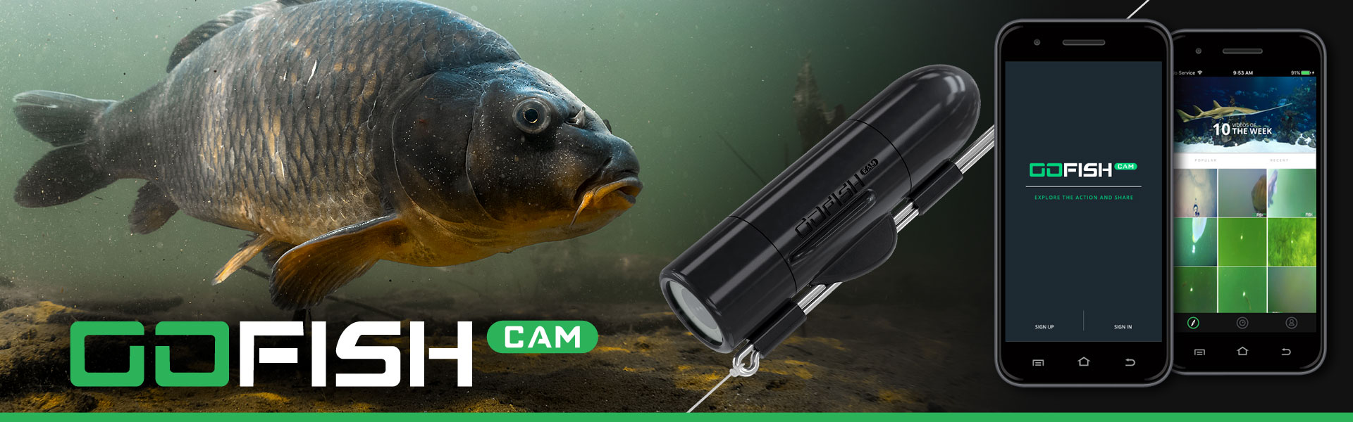 GoFish Cam HD Underwater Fishing Action Camera