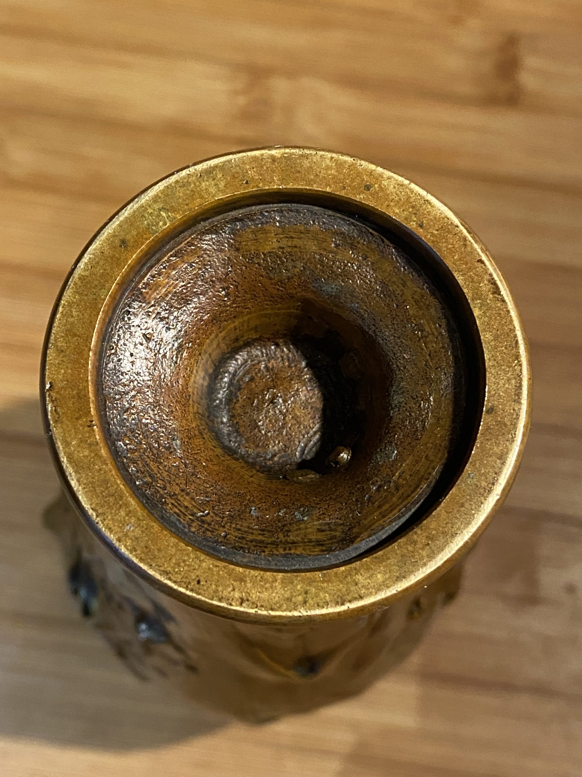 Vase en bronze Art Nouveau signé D. Simon Seconde Âme