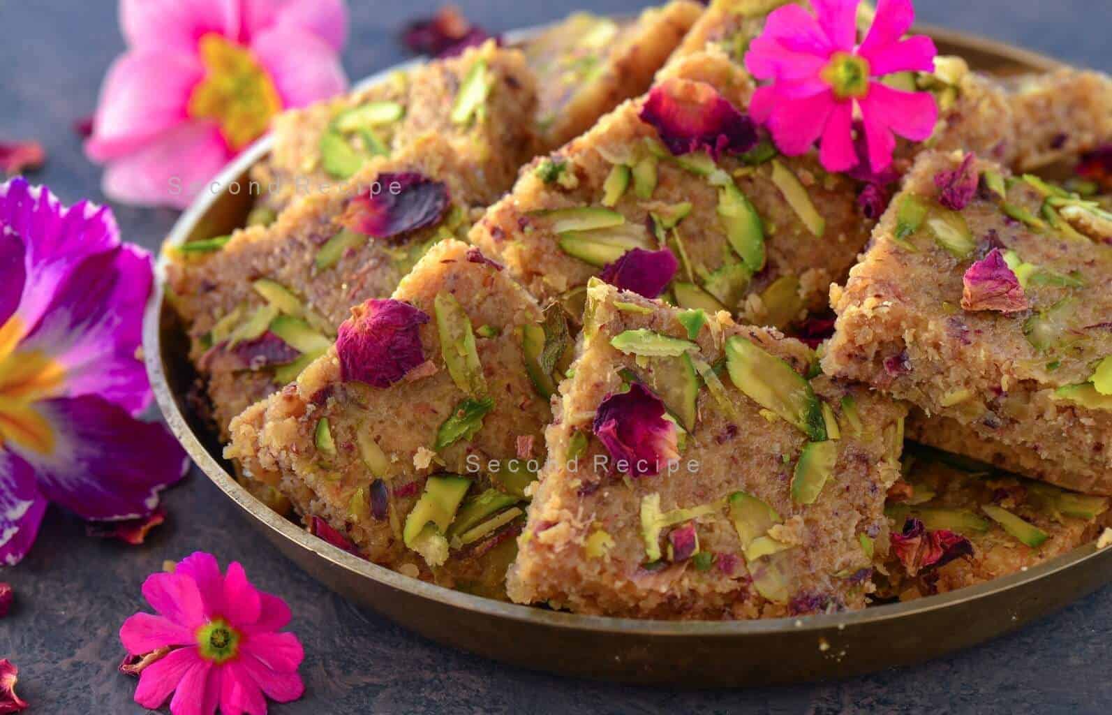 Akhrot barfiwalnut fudge