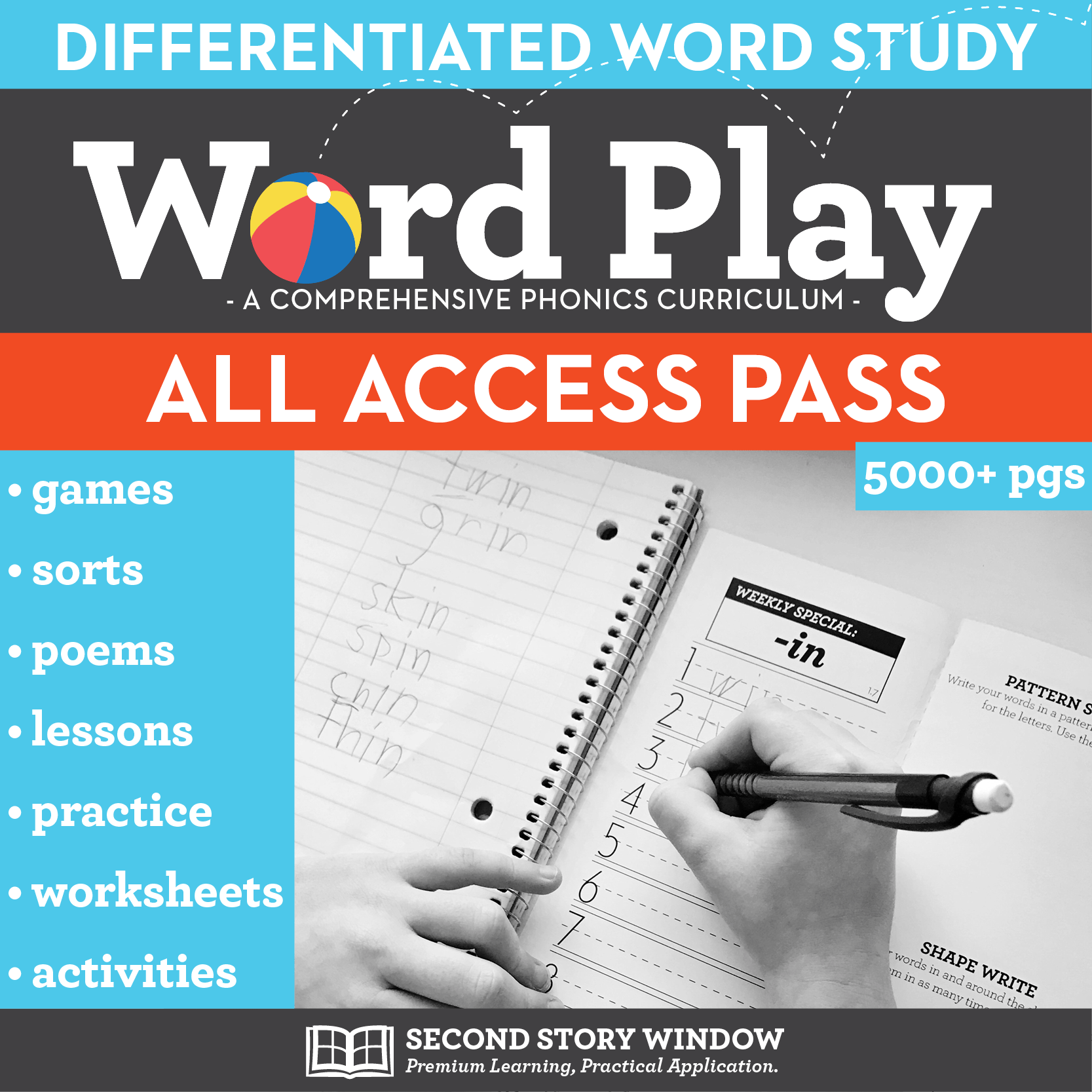 Phonics & Spelling All Access Pass Word Play All Phonics Mega Bundle