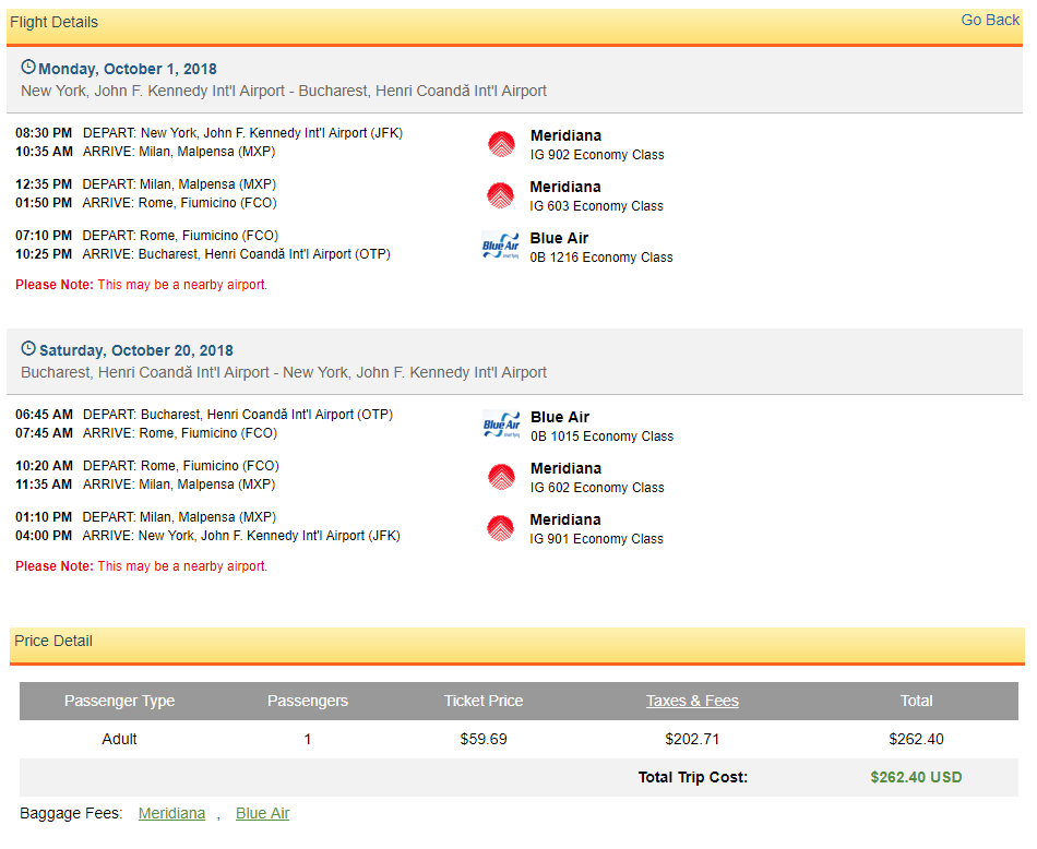New York or Miami to Bucharest, Romania from only 262 roundtrip
